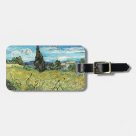Green Wheat Field Vincent van Gogh Bagagelabel