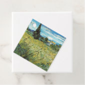 Green Wheat Field Vincent van Gogh Bedankjes Labels (In situ)