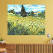 Green Wheat Field Vincent van Gogh Canvas Afdruk (Insitu (Woonkamer))