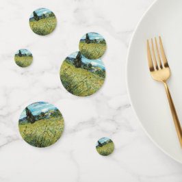Green Wheat Field Vincent van Gogh Confetti