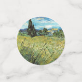 Green Wheat Field Vincent van Gogh Confetti (Kleine voorkant)