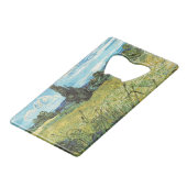 Green Wheat Field Vincent van Gogh Creditkaart Flessenopener (Achterkant Gekanteld)