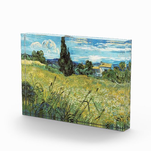 Green Wheat Field Vincent van Gogh Fotoblokken (Rechts)