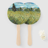 Green Wheat Field Vincent van Gogh Handwaaier (Voorkant en achterkant)