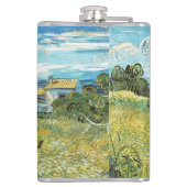 Green Wheat Field Vincent van Gogh Heupfles (Achterkant)