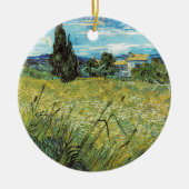 Green Wheat Field Vincent van Gogh Keramisch Ornament (Voorkant)