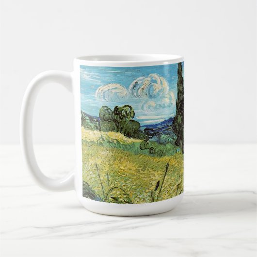 Green Wheat Field Vincent van Gogh Koffiemok (Links)