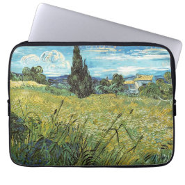 Green Wheat Field Vincent van Gogh Laptop Sleeve