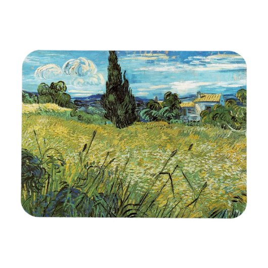 Green Wheat Field Vincent van Gogh Magneet (Horizontaal)