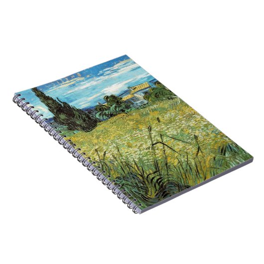 Green Wheat Field Vincent van Gogh Notitieboek (Rechterzijde)