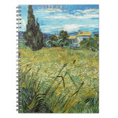 Green Wheat Field Vincent van Gogh Notitieboek (Voorkant)