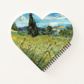 Green Wheat Field Vincent van Gogh Notitieboek (Achterkant)