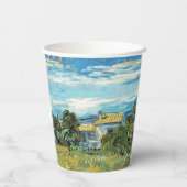 Green Wheat Field Vincent van Gogh Papieren Bekers (Achterkant)