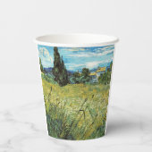 Green Wheat Field Vincent van Gogh Papieren Bekers (Achterkant)