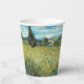 Green Wheat Field Vincent van Gogh Papieren Bekers (Voorkant)