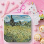 Green Wheat Field Vincent van Gogh Papieren Bordje (Feest)