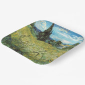 Green Wheat Field Vincent van Gogh Papieren Bordje (Gebogen)