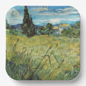 Green Wheat Field Vincent van Gogh Papieren Bordje (Voorkant)