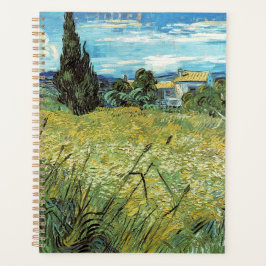 Green Wheat Field Vincent van Gogh Planner