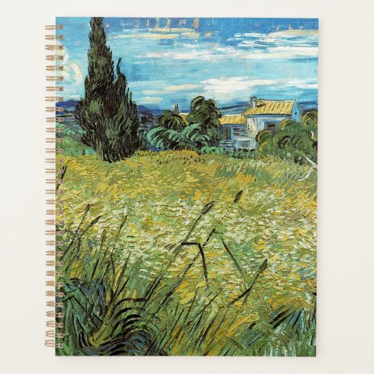 Green Wheat Field Vincent van Gogh Planner (Voorkant)