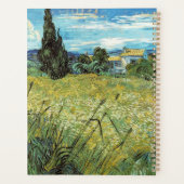 Green Wheat Field Vincent van Gogh Planner (Achterkant)