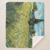 Green Wheat Field Vincent van Gogh Sherpa Deken (Voorkant)
