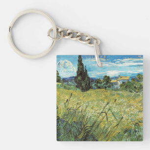 Green Wheat Field Vincent van Gogh Sleutelhanger