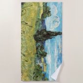 Green Wheat Field Vincent van Gogh Strandlaken (Voorkant)