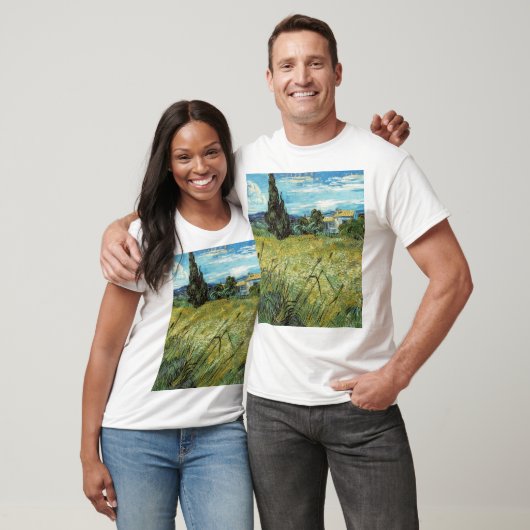 Green Wheat Field Vincent van Gogh T-shirt (Unisex)