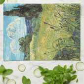 Green Wheat Field Vincent van Gogh Theedoek (Gevouwen)