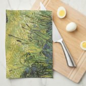Green Wheat Field Vincent van Gogh Theedoek (Quarter Fold)