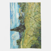 Green Wheat Field Vincent van Gogh Theedoek (Verticaal)