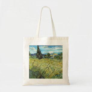 Green Wheat Field Vincent van Gogh Tote Bag