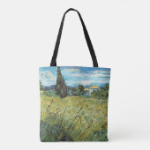 Green Wheat Field Vincent van Gogh Tote Bag (Achterkant)