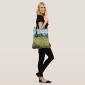 Green Wheat Field Vincent van Gogh Tote Bag (Op model)