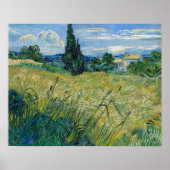 Green Wheat Field with Cypress 1889 by Vincent van Poster (Voorkant)