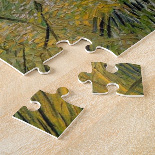 Green Wheat Field with Cypress by Van Gogh. Legpuzzel (Zijkant)