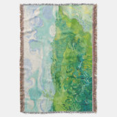 Green Wheat Fields auvers(F807) Van Gogh Fine Art Deken (Voorkant Verticaal)