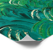 Green Wheat Fields auvers (F807) Van Gogh Fine Art Poster (Hoek)