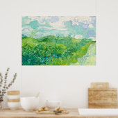 Green Wheat Fields auvers (F807) Van Gogh Fine Art Poster (Keuken)