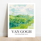 Green Wheat Fields, Auvers van Vincent van Gogh Poster