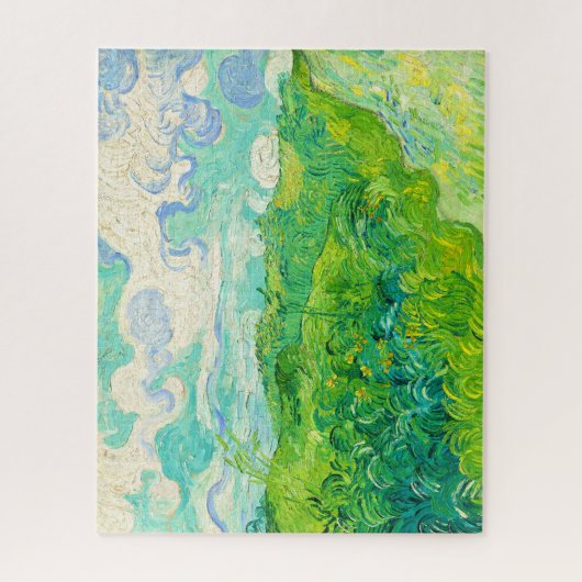 Green Wheat Fields Auvers Vincent van Gogh 1890 Legpuzzel (Verticaal)