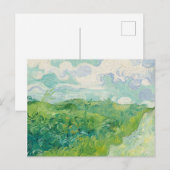 Green Wheat Fields Landscape Art Van Gogh Briefkaart (Voorkant / Achterkant)