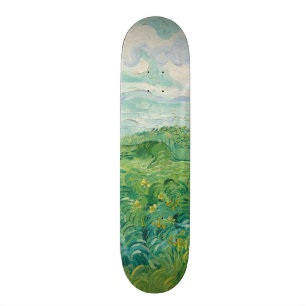 Green Wheat Fields Landscape Art Van Gogh Persoonlijk Skateboard