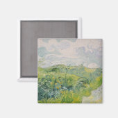 Green Wheat Fields - Van Gogh - c1889 Magneet (Voorkant / Achterkant)