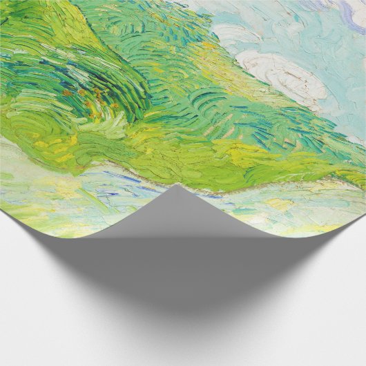 Green Wheat Fields, Van Gogh Cadeaupapier (Hoek)