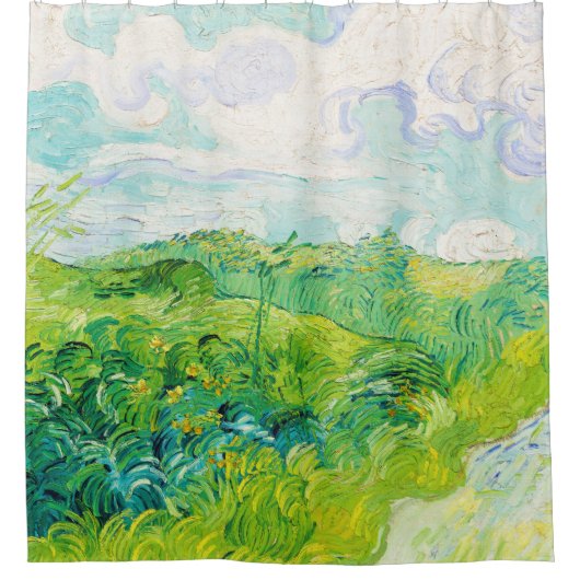 Green Wheat Fields, Van Gogh Douchegordijn (Voorkant)