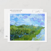 Green Wheat Fields Van Gogh Fine Art Briefkaart (Voorkant / Achterkant)