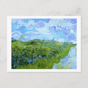 Green Wheat Fields Van Gogh Fine Art Briefkaart