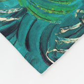 Green Wheat Fields, Van Gogh Fleece Deken (Hoek)